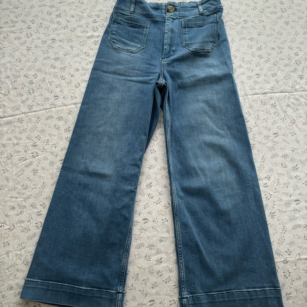 Maeve The Colette Blue Wide Leg Jeans (Pilcro The Skipper) - Picture 2 of 3